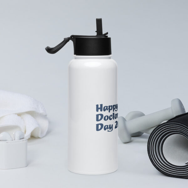 Happy Doctors Day Water Bottle - Image 2