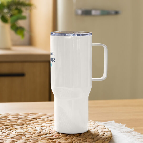 Thank You Travel Mug with Handle - Image 3