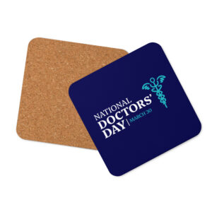National Doctors’ Day Cork-Back Coaster