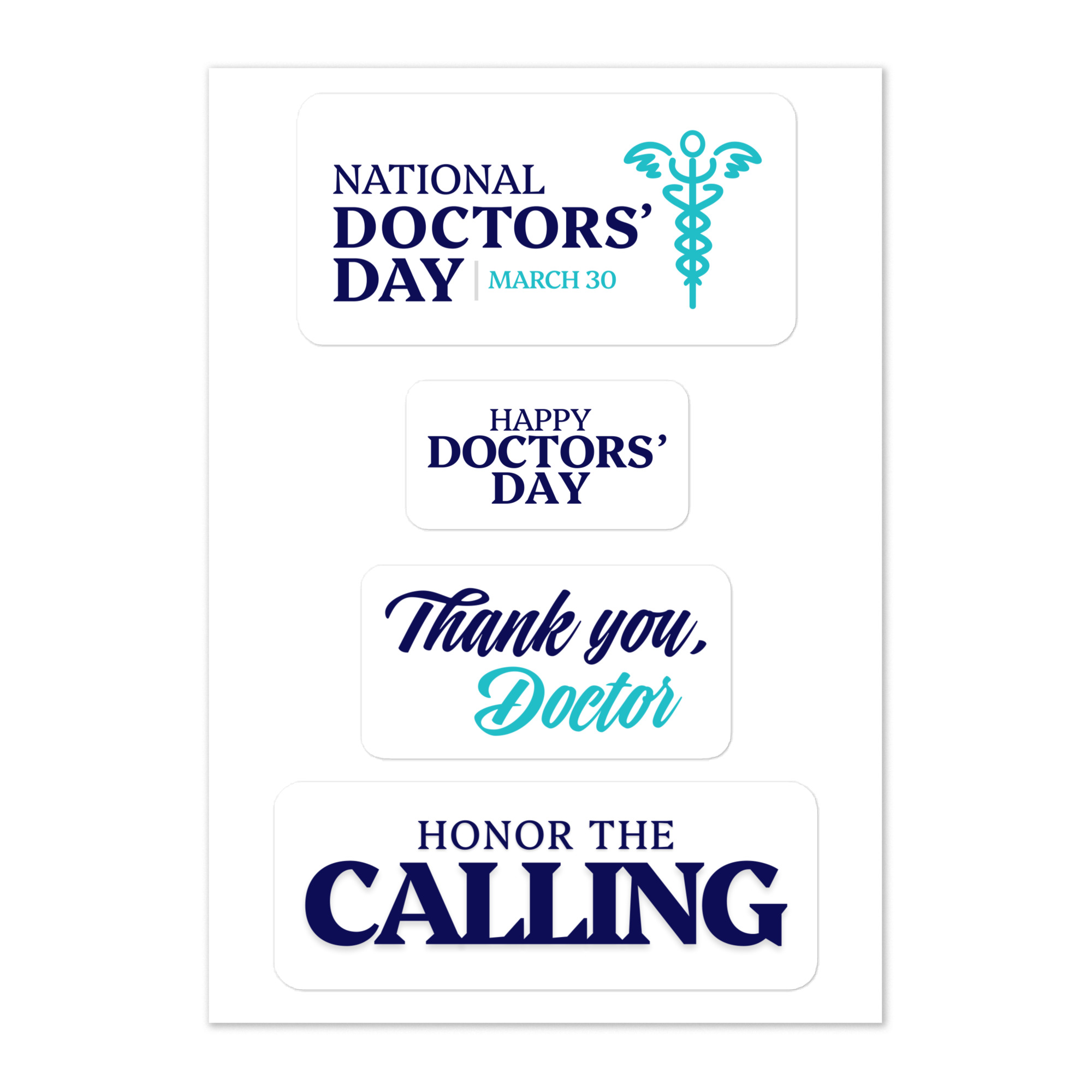 National Doctors’ Day Sticker Sheet