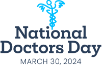 National Doctors Day 2024 Logo - Vertical